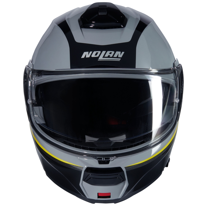 Casco moto apribile Nolan N100-6 Incognito N-COM 346 grigio-nero-giallo