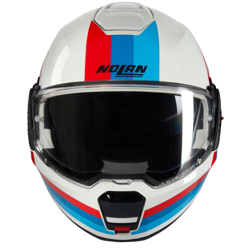 Casco apribile da moto Nolan N120-1 Lineo N-COM 347 bianco-blu-rosso
