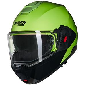 Casco moto apribile Nolan N120-1 Mivedi N-COM 329 verde-nero