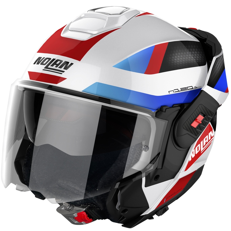 Casco apribile Nolan N120-1 Subway Bianco lucido