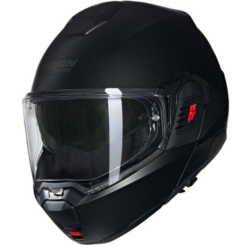 Casco moto apribile Nolan N100-6 Classico N-COM 302 nero opaco