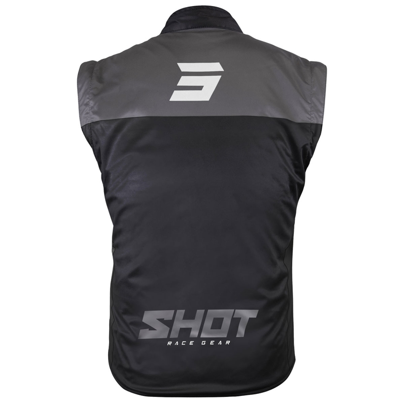 Gilet da moto Shot Bodywarmer Lite nero-bianco