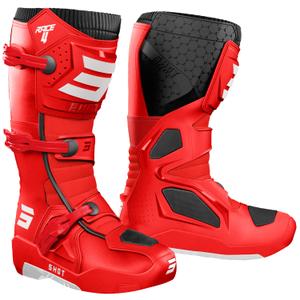 Stivali da moto Shot Race 4 rosso-nero