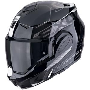 Casco moto pieghevole Scorpion EXO-TECH EVO TRAVELLER bianco e nero