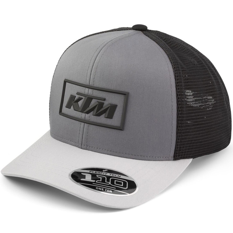 Cappellino da camionista KTM Outline grigio-nero