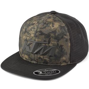 Cappellino da camionista KTM Camo nero-verde mimetico