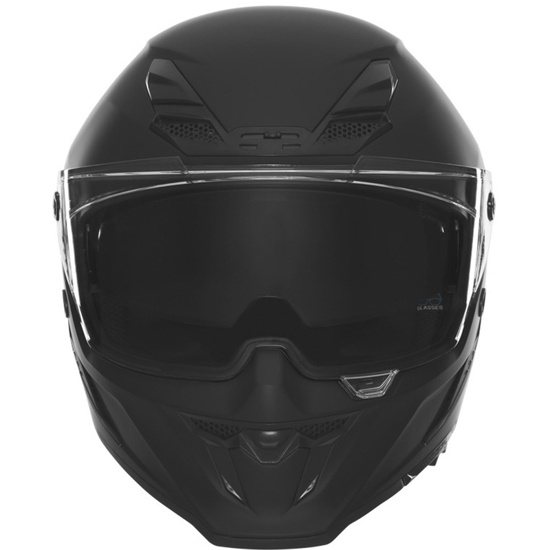 Casco integrale da moto NOX Exlusiv Goliath nero opaco