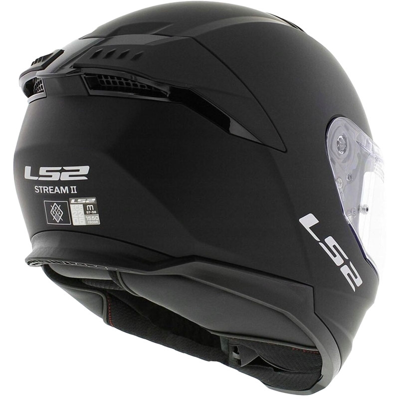LS2 FF808 Stream II casco moto integrale nero opaco