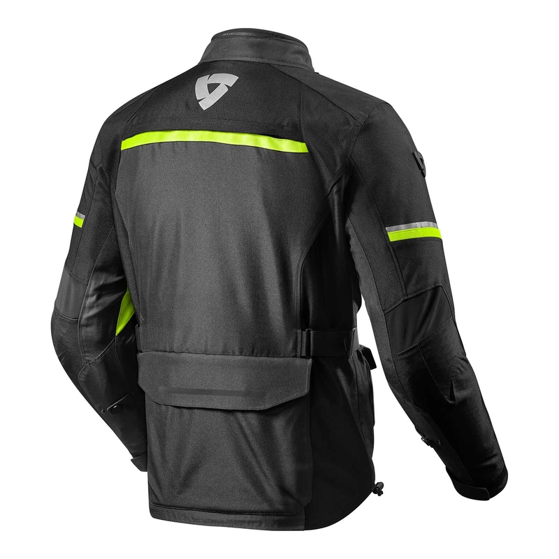 Giacca da moto Revit Outback 3 nero-giallo fluo Saldi