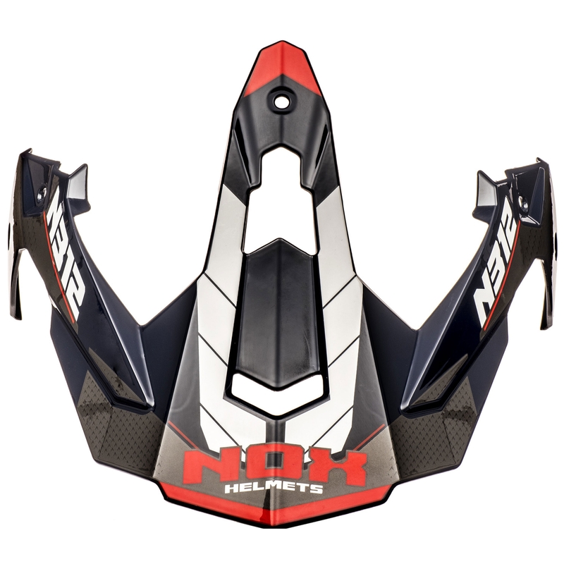 Visiera per caschi da moto NOX N312 Vapor bianco-blu-rosso
