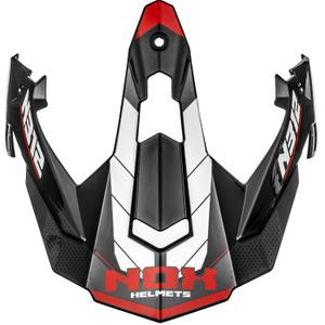 Visiera per caschi da moto NOX N312 Vapor bianco-nero-rosso