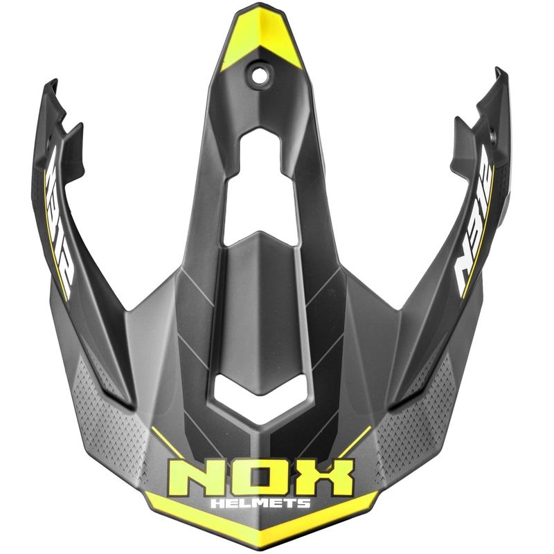 Visiera per caschi da moto NOX N312 Vapor nero opaco-giallo