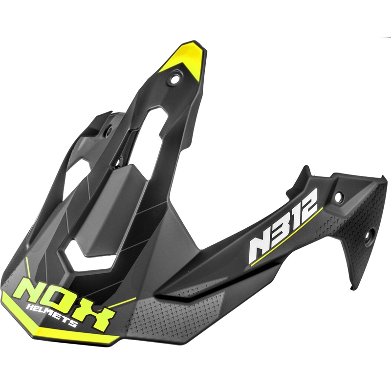 Visiera per caschi da moto NOX N312 Vapor nero opaco-giallo
