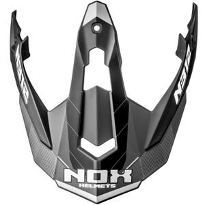 Visiera per caschi da moto NOX N312 Vapor nero-grigio opaco