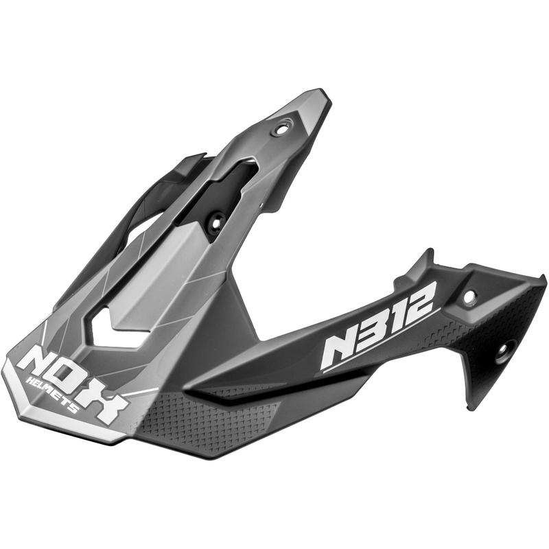 Visiera per caschi da moto NOX N312 Vapor nero-grigio opaco