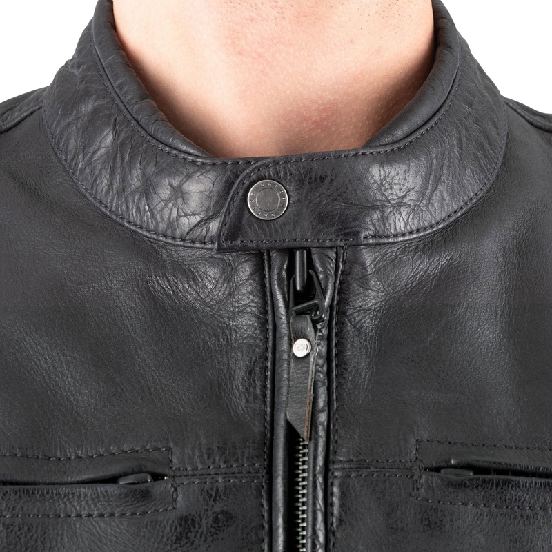 Giacca da moto Oxford Holton nera