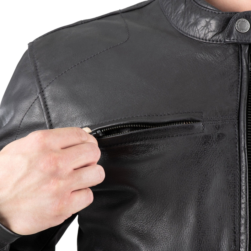 Giacca da moto Oxford Holton nera