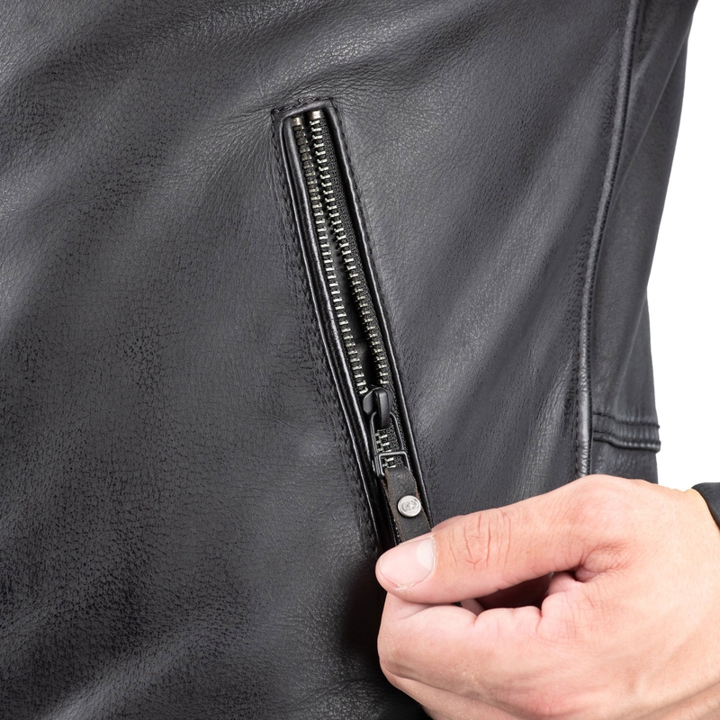 Giacca da moto Oxford Holton nera