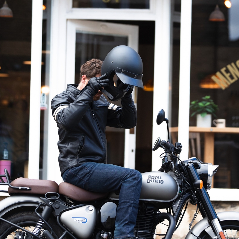 Giacca da moto Oxford Holton nera