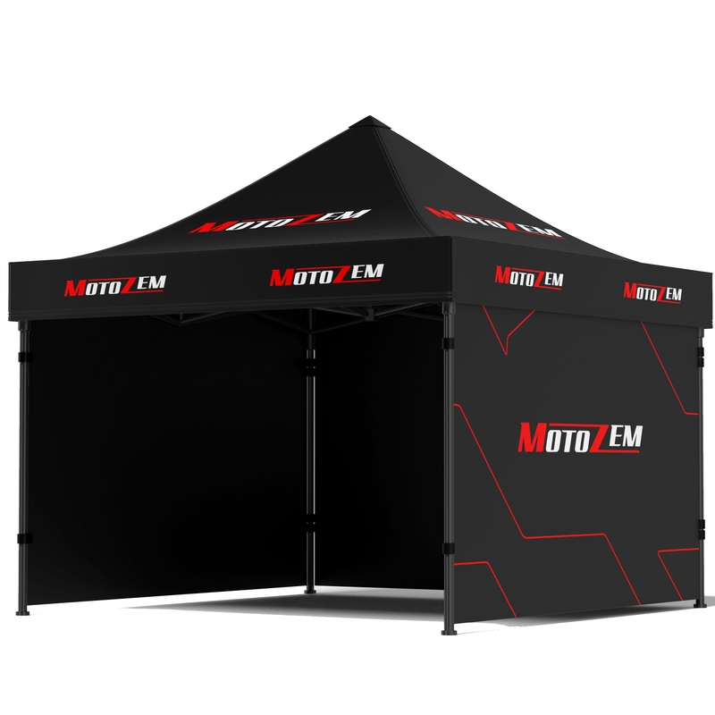 Tenda da corsa MotoZem Line nera