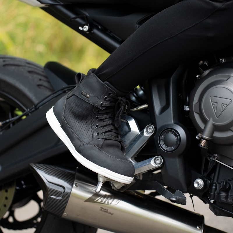 Stivali da moto da donna Oxford Kickback Air neri
