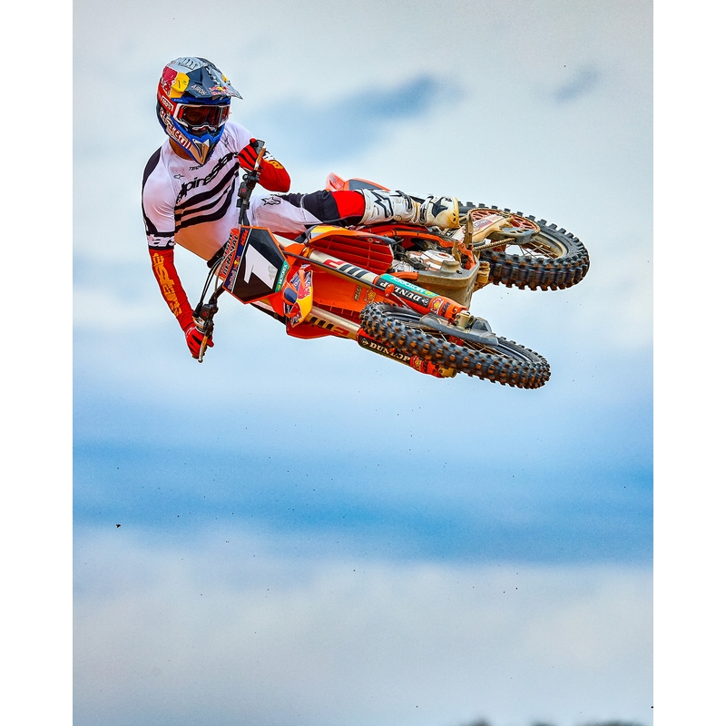 Maglia da motocross Alpinestars Techstar in edizione limitata Nero intenso-bianco-rosso fluo-arancione