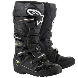 Stivali da moto Alpinestars Tech 7 Enduro Drystar Nero-Grigio-Giallo Fluo