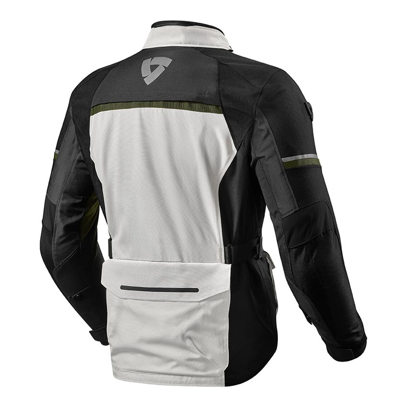 Giacca da moto Revit Outback 3 argento-verde Saldi