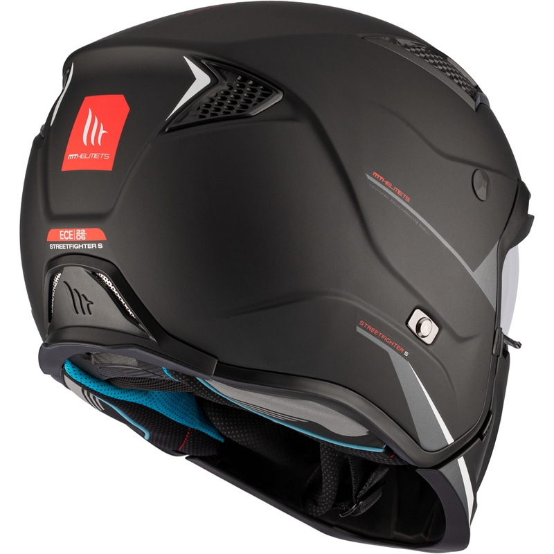 Casco jet con maschera MT Streetfighter SV S Solid A1 nero opaco