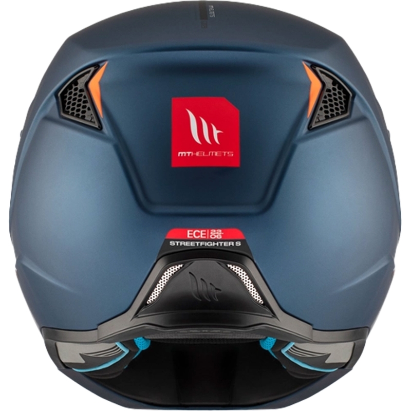Casco jet con maschera MT Streetfighter SV S Solid A7 blu opaco