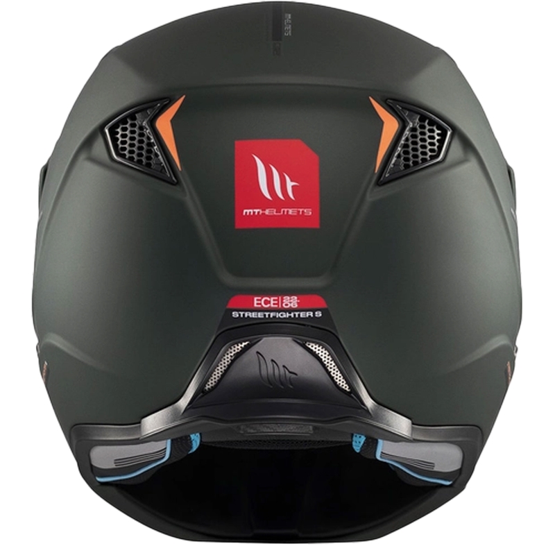 Casco jet con maschera MT Streetfighter SV S Solid A6 verde opaco