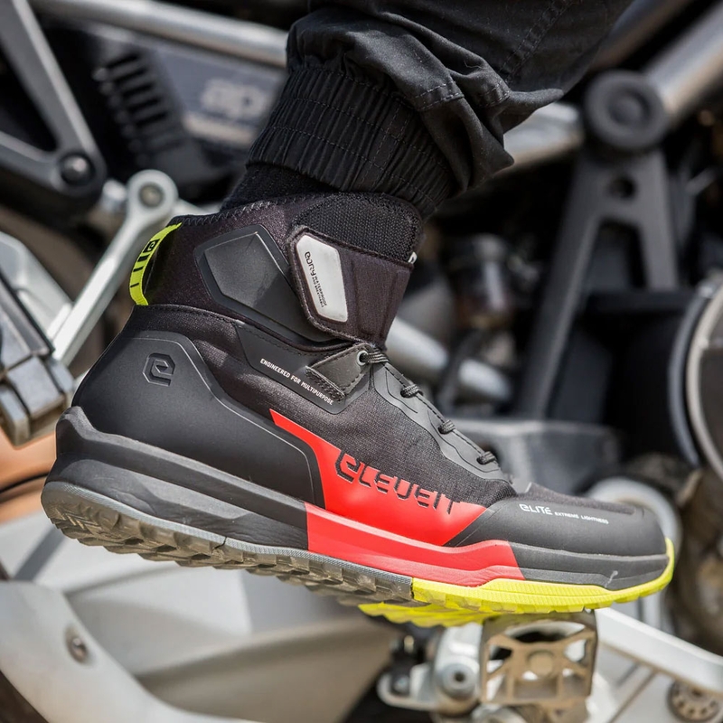 Stivali da moto Eleveit STRATOS E-Dry neri-rossi