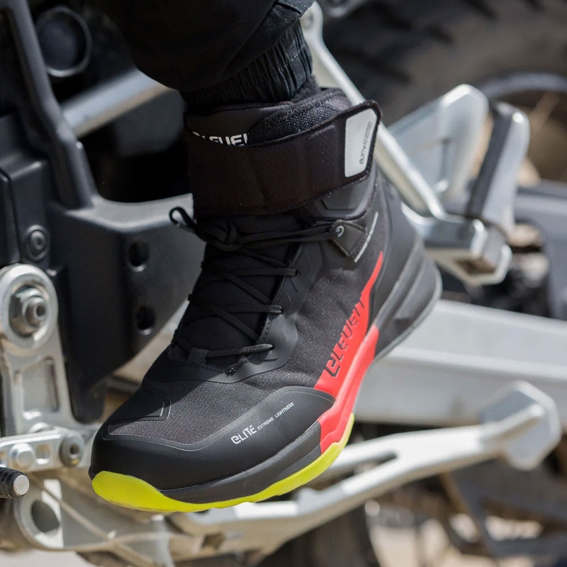 Stivali da moto Eleveit STRATOS E-Dry neri-rossi