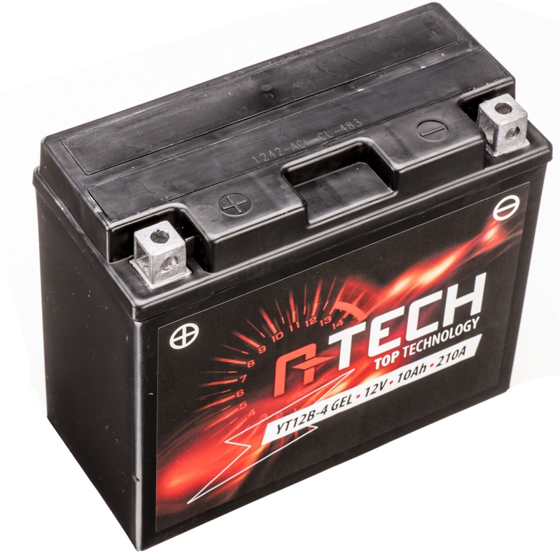 Batteria al gel A-TECH 12V, YT12B-4, YT12B-BS, 12V, 10Ah, 210A, esente da manutenzione