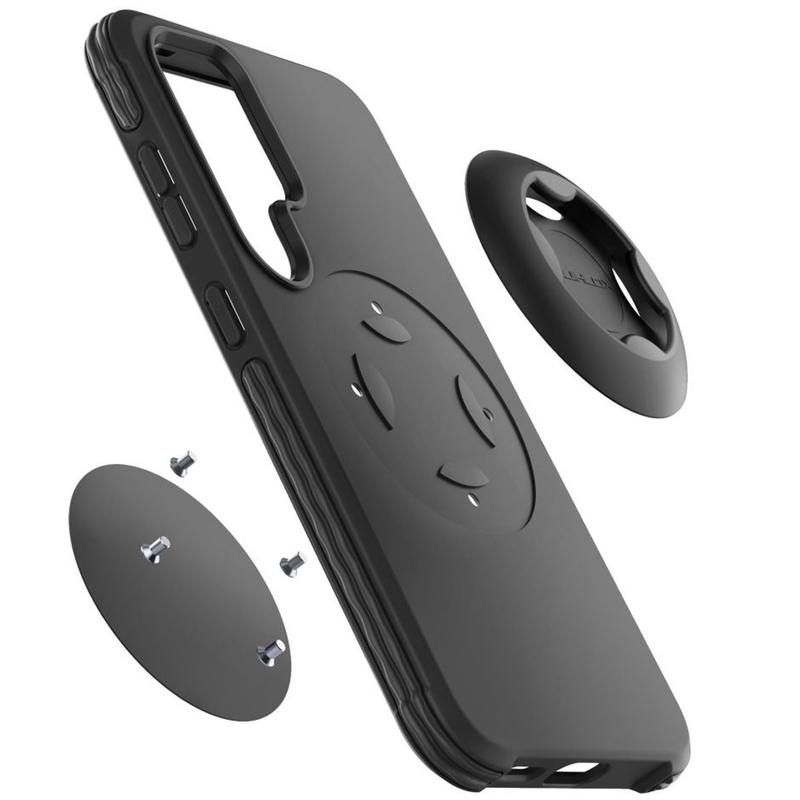 Interphone QUIKLOX Tetraforce cover protettiva per Samsung Galaxy S25 Ultra nera