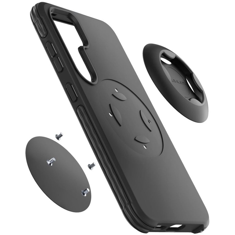 Interphone QUIKLOX Tetraforce cover protettiva per Samsung Galaxy S25 Plus nera