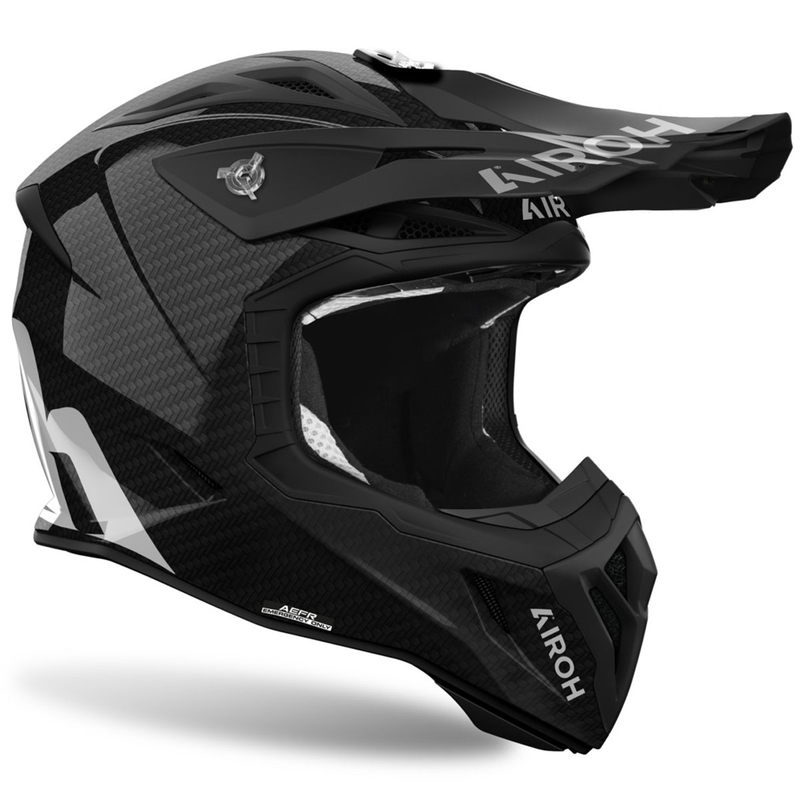 Casco da motocross Airoh Aviator ACE 2 Carbon nero lucido