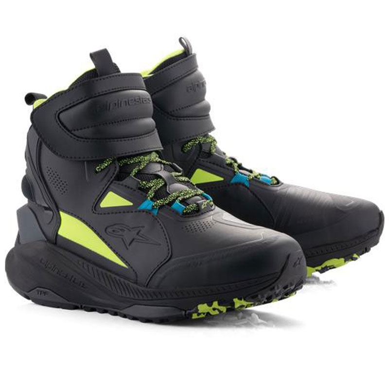 Stivali da moto Alpinestars Speedstreet nero-lime-blu