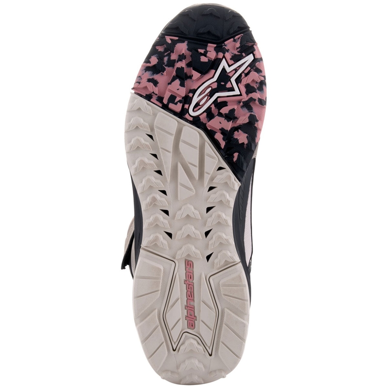 Stivali da moto Alpinestars Speedstreet beige-corallo-nero-blu