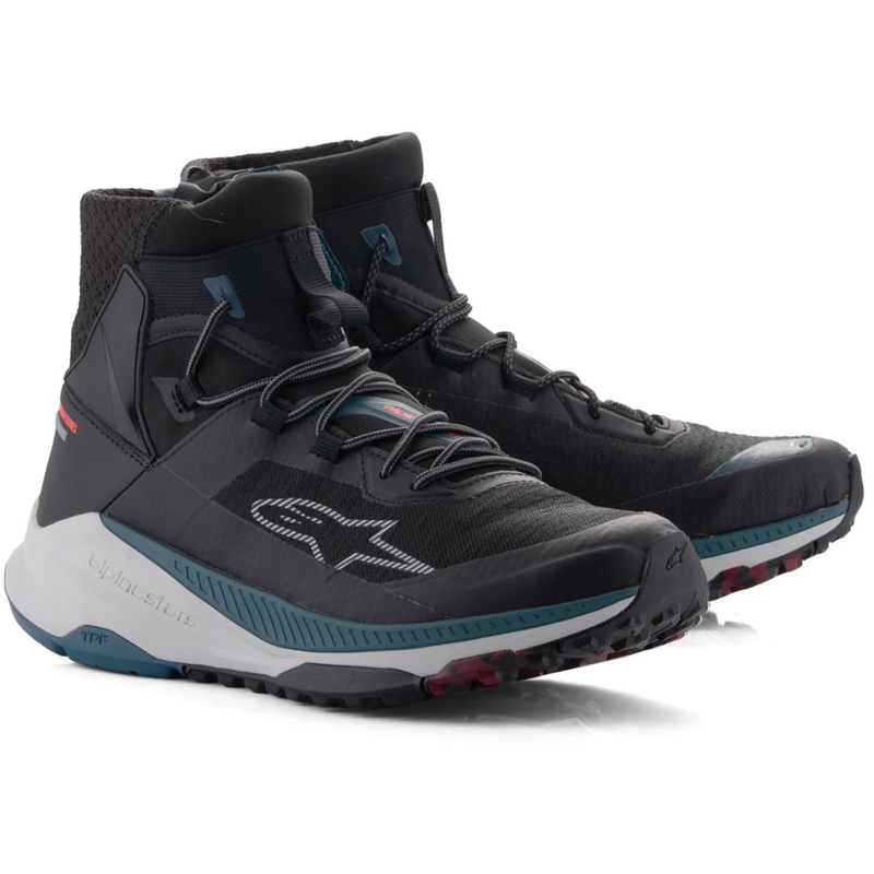 Stivali da moto Alpinestars Speedforce XR nero-blu-verde-grigio