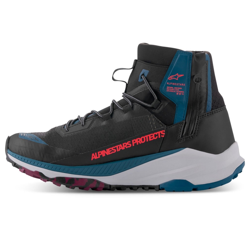 Stivali da moto Alpinestars Speedforce XR nero-blu-verde-grigio