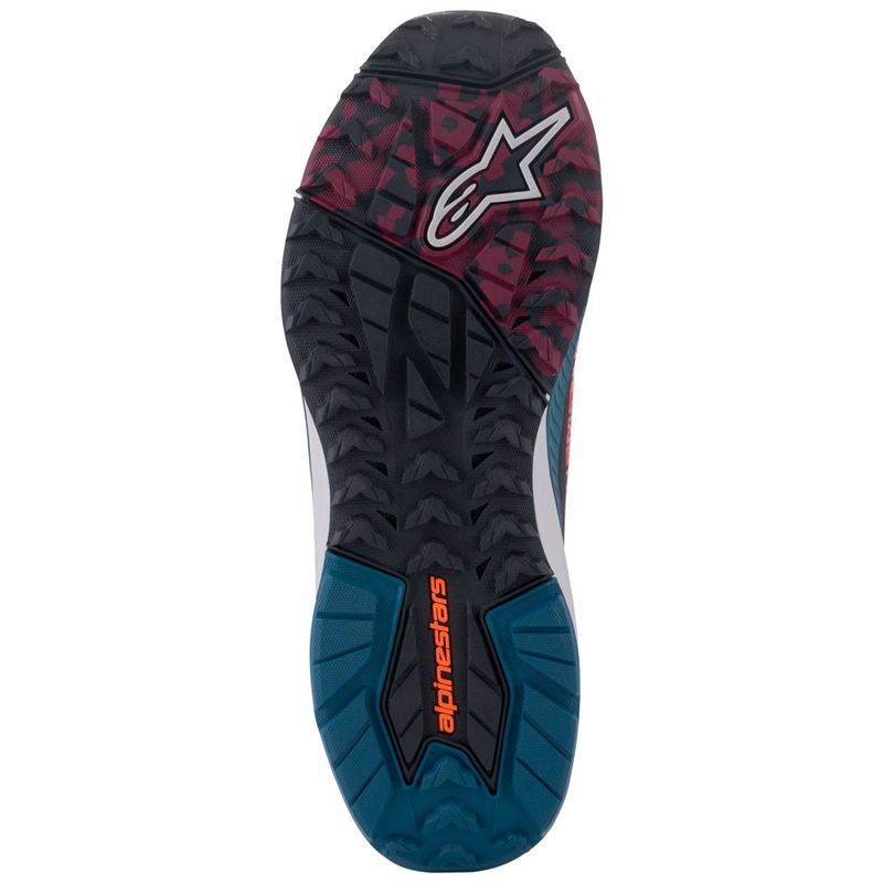 Stivali da moto Alpinestars Speedforce XR nero-blu-verde-grigio