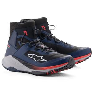 Stivali da moto Alpinestars Speedforce XR blu-nero-rosso fluo-grigio