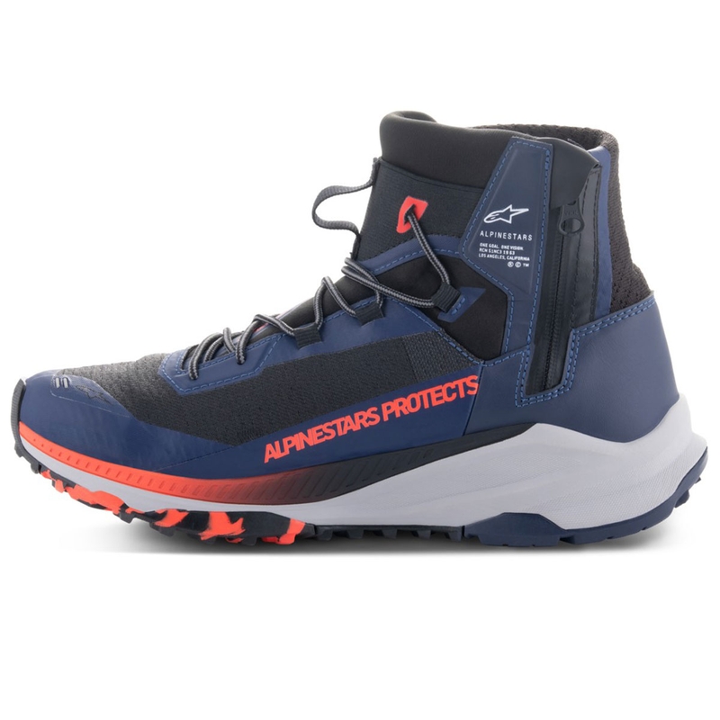 Stivali da moto Alpinestars Speedforce XR blu-nero-rosso fluo-grigio