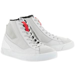 Stivali da moto Alpinestars Stated bianchi e grigi