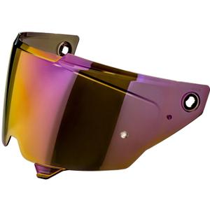 Visiera per caschi NOX Exklusiv Goliath con predisposizione Pinlock, iridio