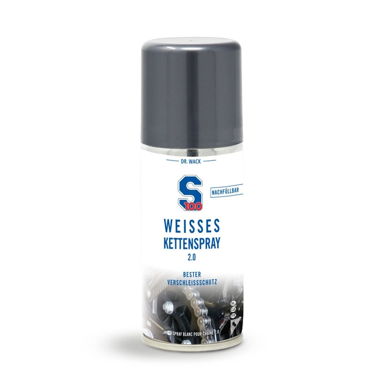 Lubrificante per catene S100 - Spray bianco per catene 2.0 100 ml