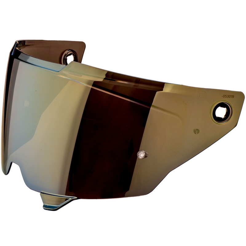 Visiera per casco NOX Exclusive Goliath con predisposizione Pinlock, oro