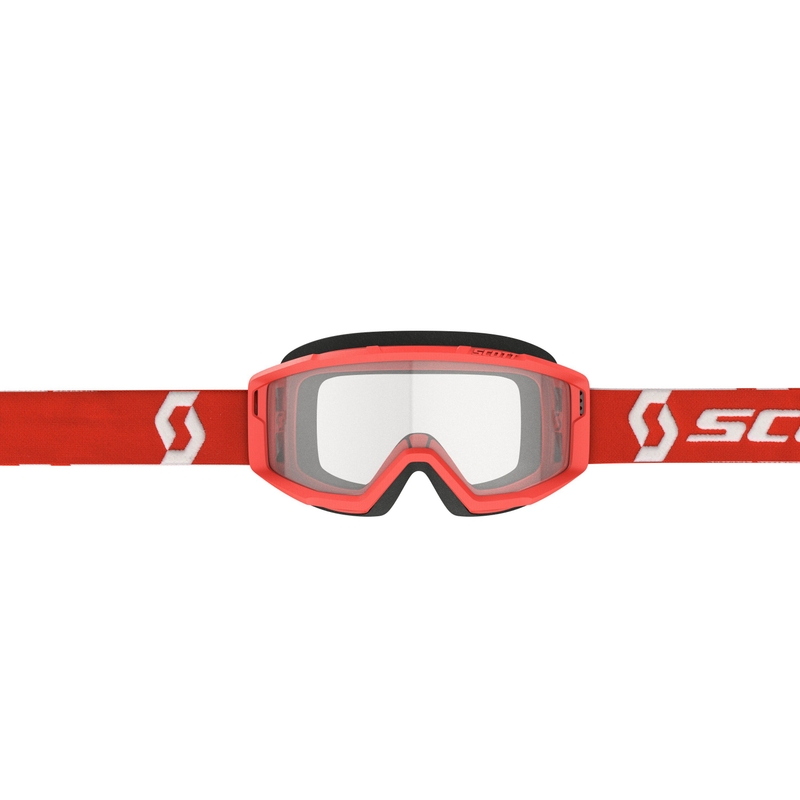 Occhiali da motocross SCOTT Primal Clear rosso-trasparente