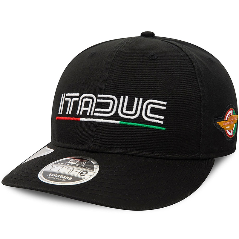 Cappellino Ducati Meccanica con logo vintage, nero